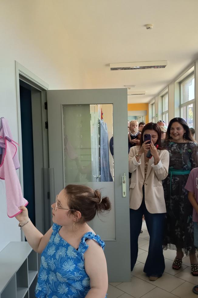 Inauguration de l'espace Snoezelen à la crèche "Le Clos des Poussins"